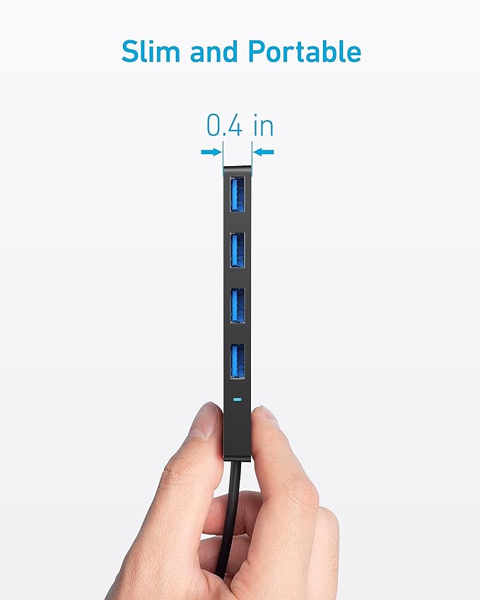 Anker Hub USB-C (3 ports USB 3.0, OTG, câble 20 cm)