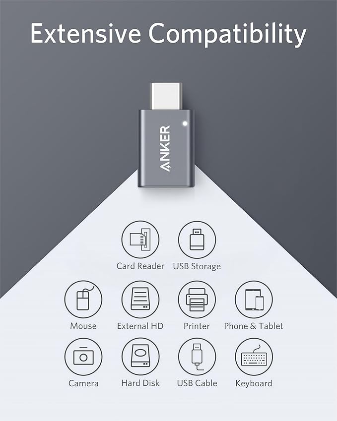 Anker Adaptateur USB-C (2 pièces, USB 3.0 femelle)