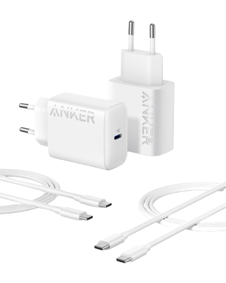 Chargeur Anker USB-C 25 W avec câble USB-C intégré