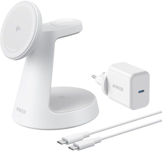 Anker MagGo Chargeur magnétique sans (3-en-1, socle)