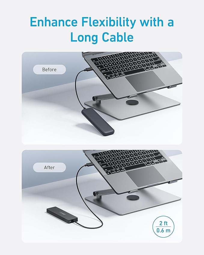 Anker Hub USB-C (3 ports USB 3.0, OTG, câble 20 cm)