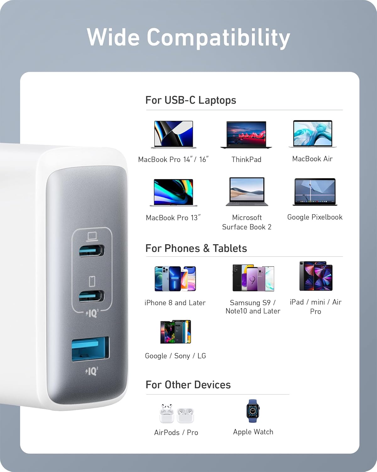 Anker 736 Chargeur USB C 100 W (Nano II)