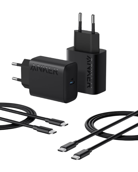 Chargeur Anker USB-C 25 W avec câble USB-C intégré