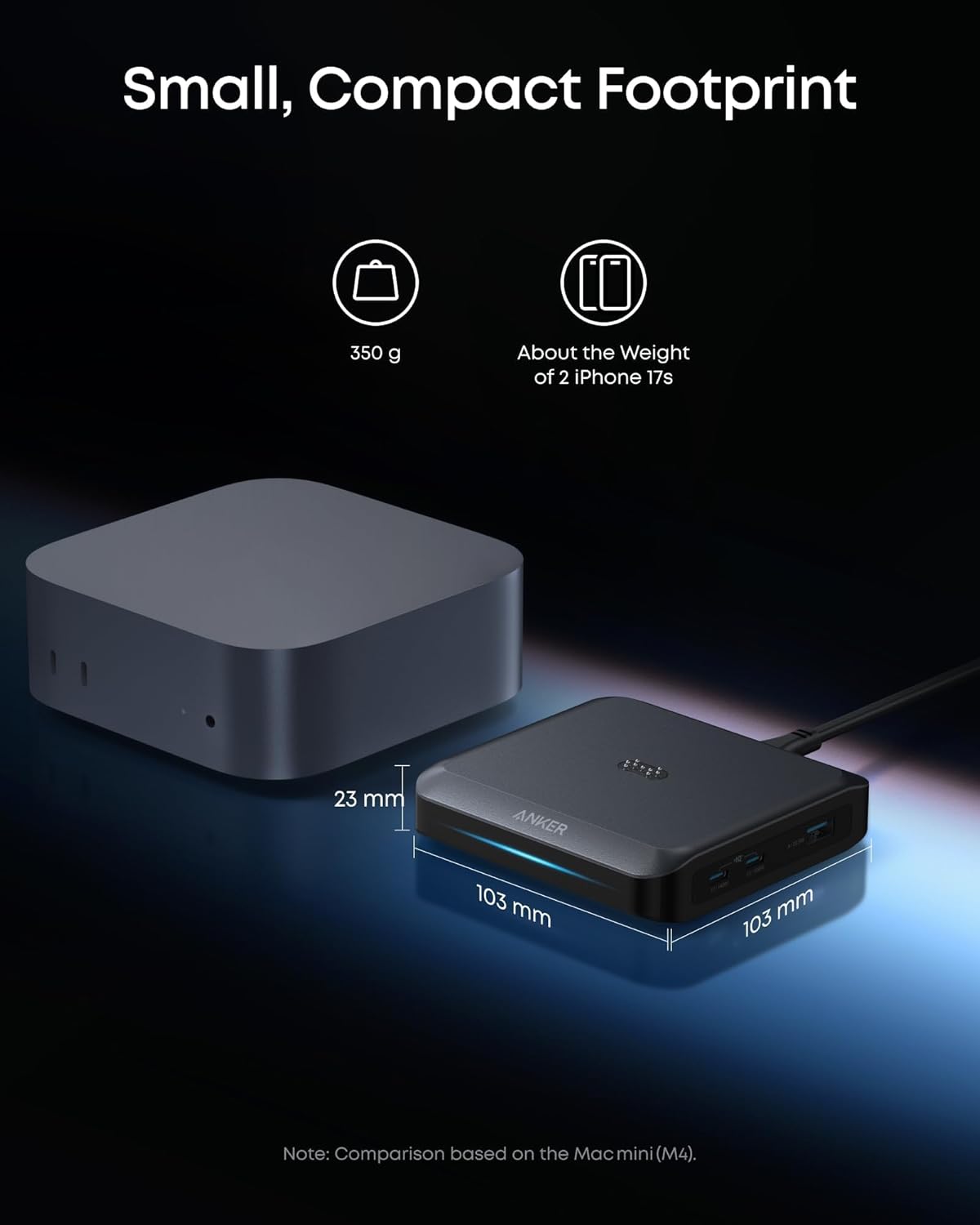 Base de charge Anker Prime (150 W, 3 ports)