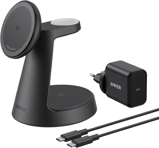 Anker MagGo Chargeur magnétique sans (3-en-1, socle)