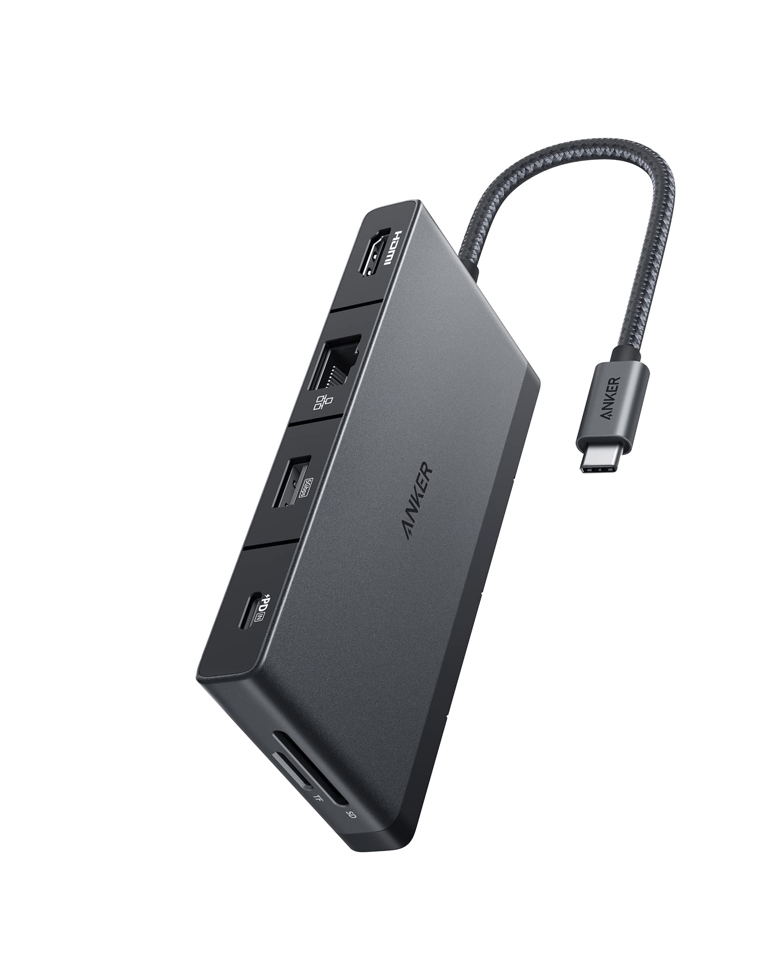 Anker 552 USB-C Hub (9-en-1, 4K HDMI) avec 100W Power Delivery