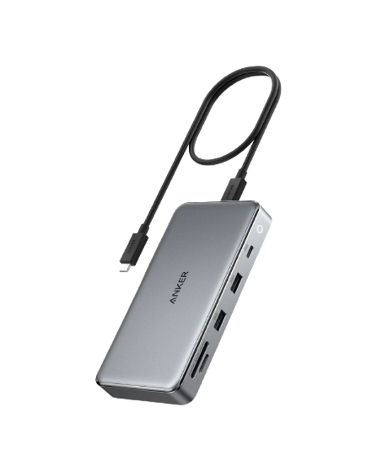 Anker <b>563</b> hub USB-C (9-en-1, gris)