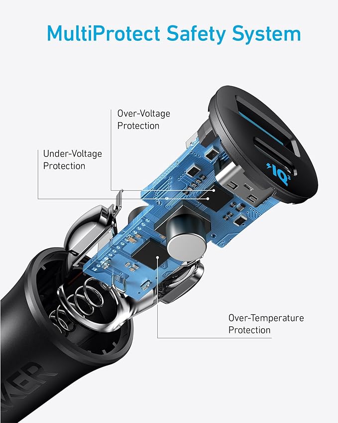 Anker Chargeur Allume Cigare (30 W, 2 ports USB-C, PowerIQ 3.0)