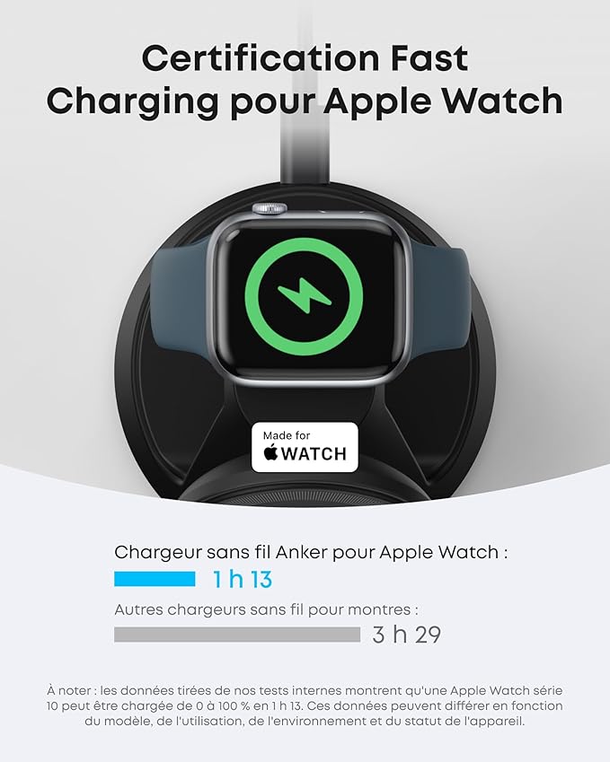 Station de charge sans fil Anker MagGo (3-en-1, station d’accueil)