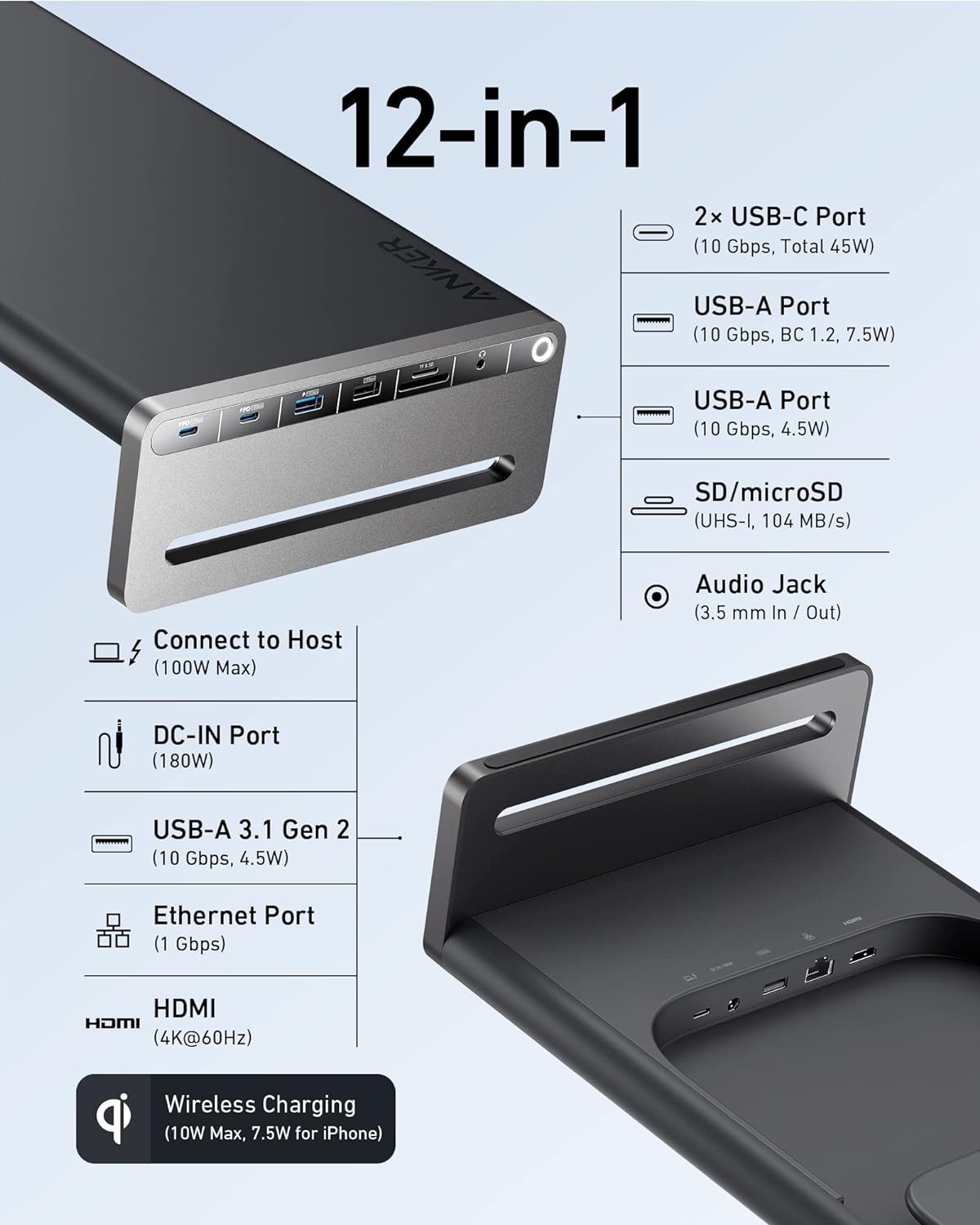 Anker 675 Docking Station (12-en-1)