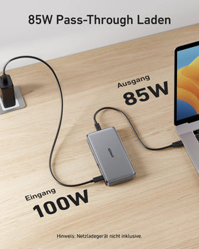 Anker <b>563</b> hub USB-C (9-en-1, gris)