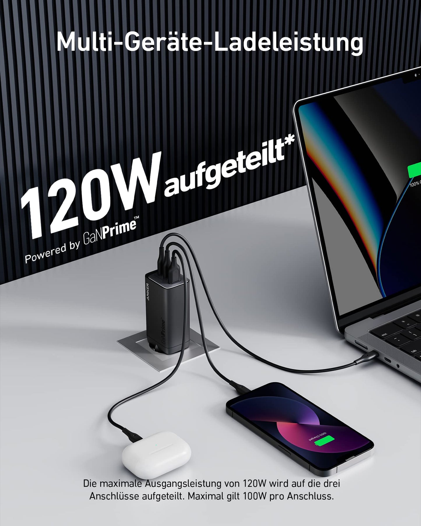 Anker 737 chargeur GaN Prime 120 W