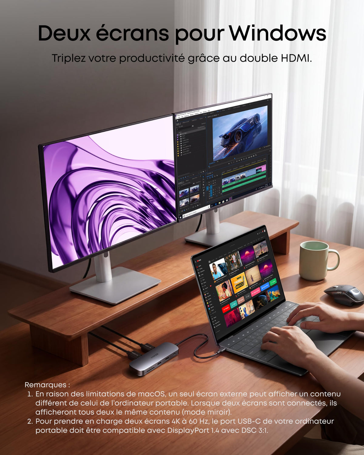 Anker Nano USB-C Hub (8-in-1, Dual Display)