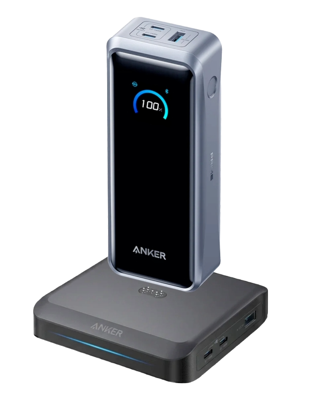 Batterie externe Anker Prime (26K, 300 W) + Base de charge Anker (100 W) pour batterie externe Anker Prime