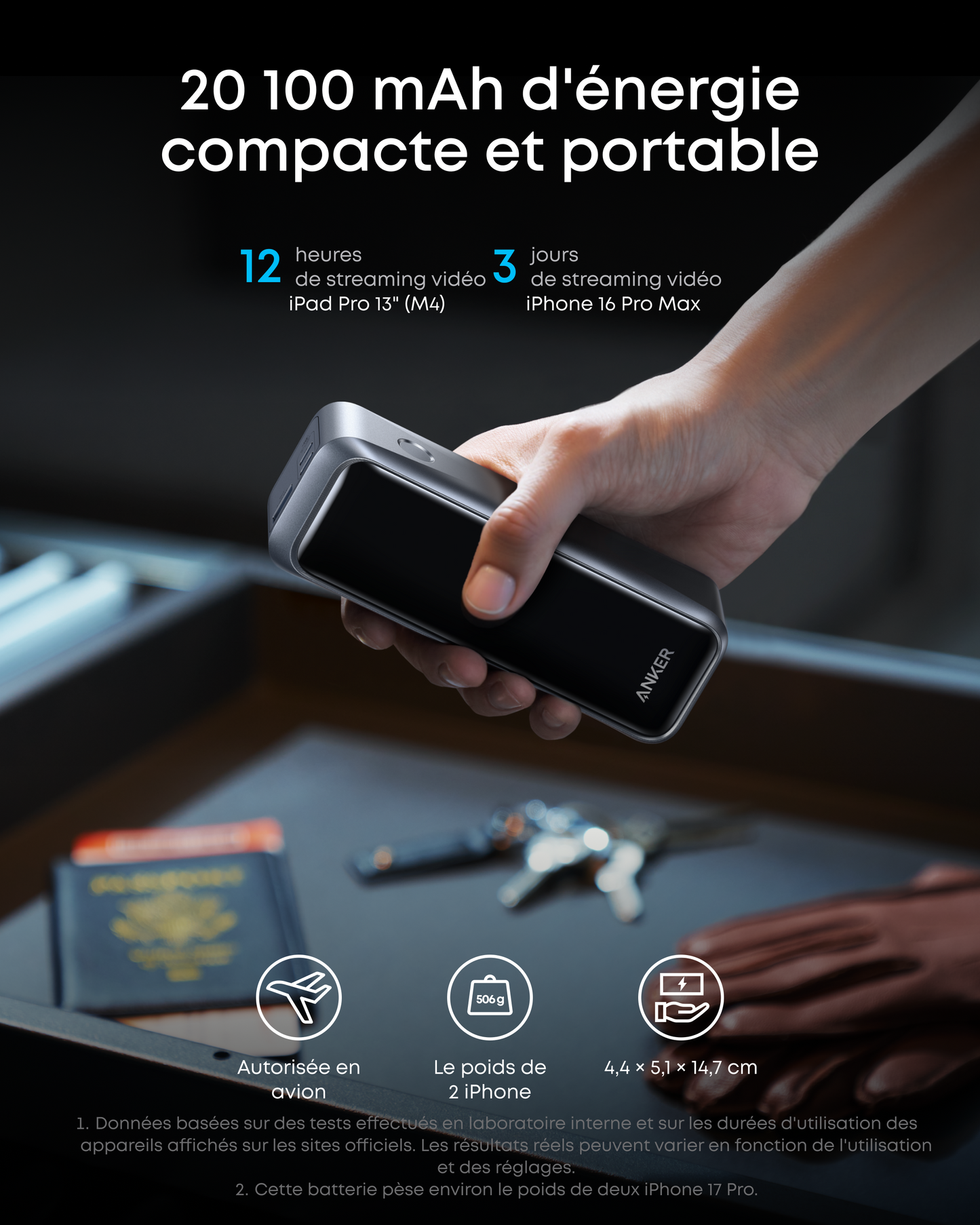 Batterie externe Anker Prime (20K, 220 W)