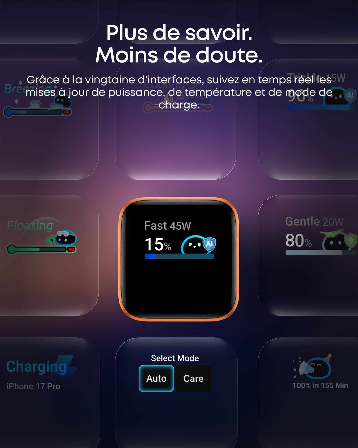 Chargeur Anker Nano (45 W, écran intelligent) | Lot de 2