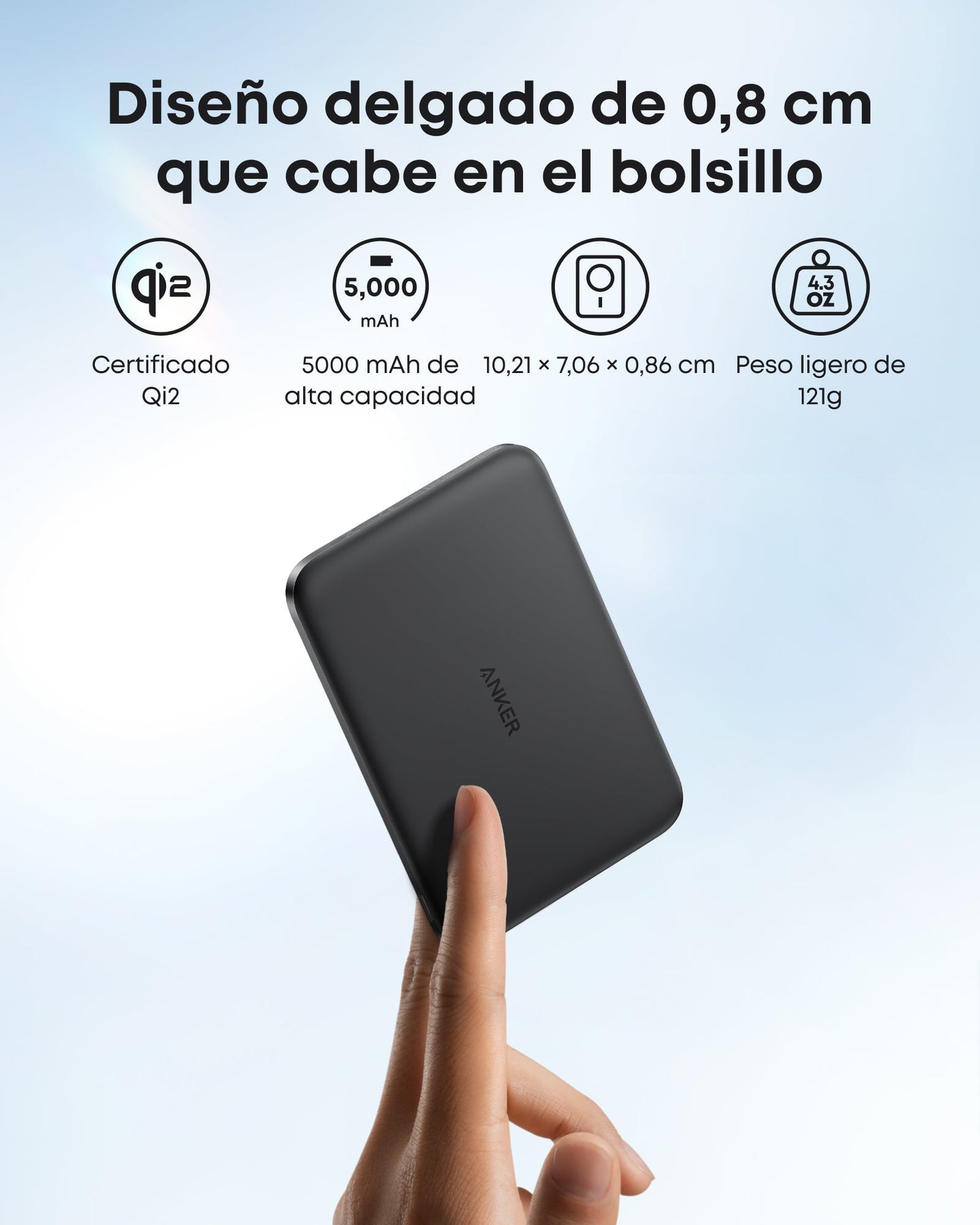 Batterie externe Anker Nano (5K, MagGO, Slim) (Copy)