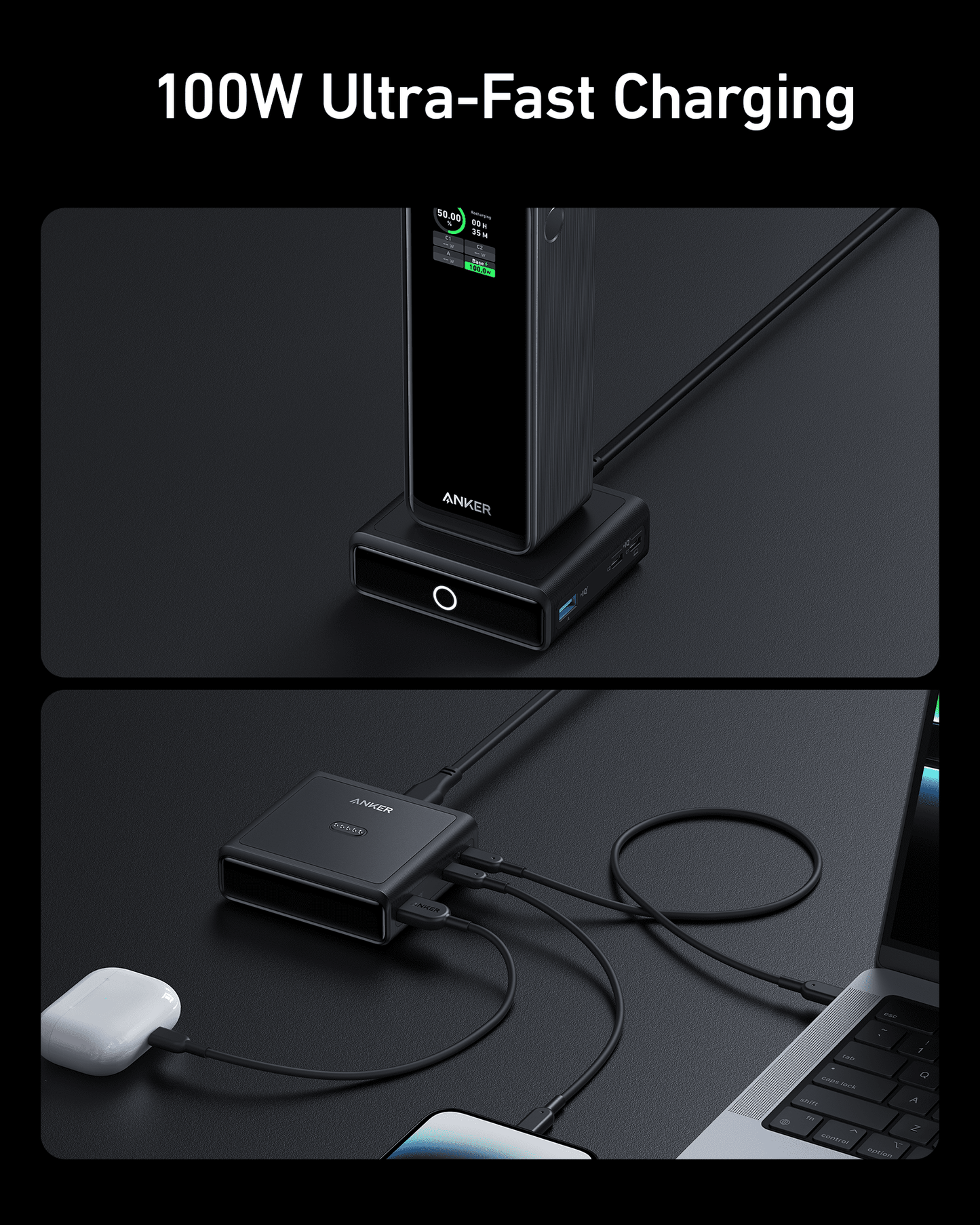 Batterie externe Anker Prime (20K, 220 W) + Station de recharge Anker pour PowerBank Anker Prime