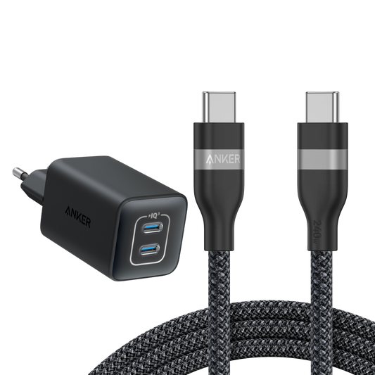 Anker Chargeur 523 (Nano 3) + Câble USB-C vers USB-C (240 W, 180 CM)