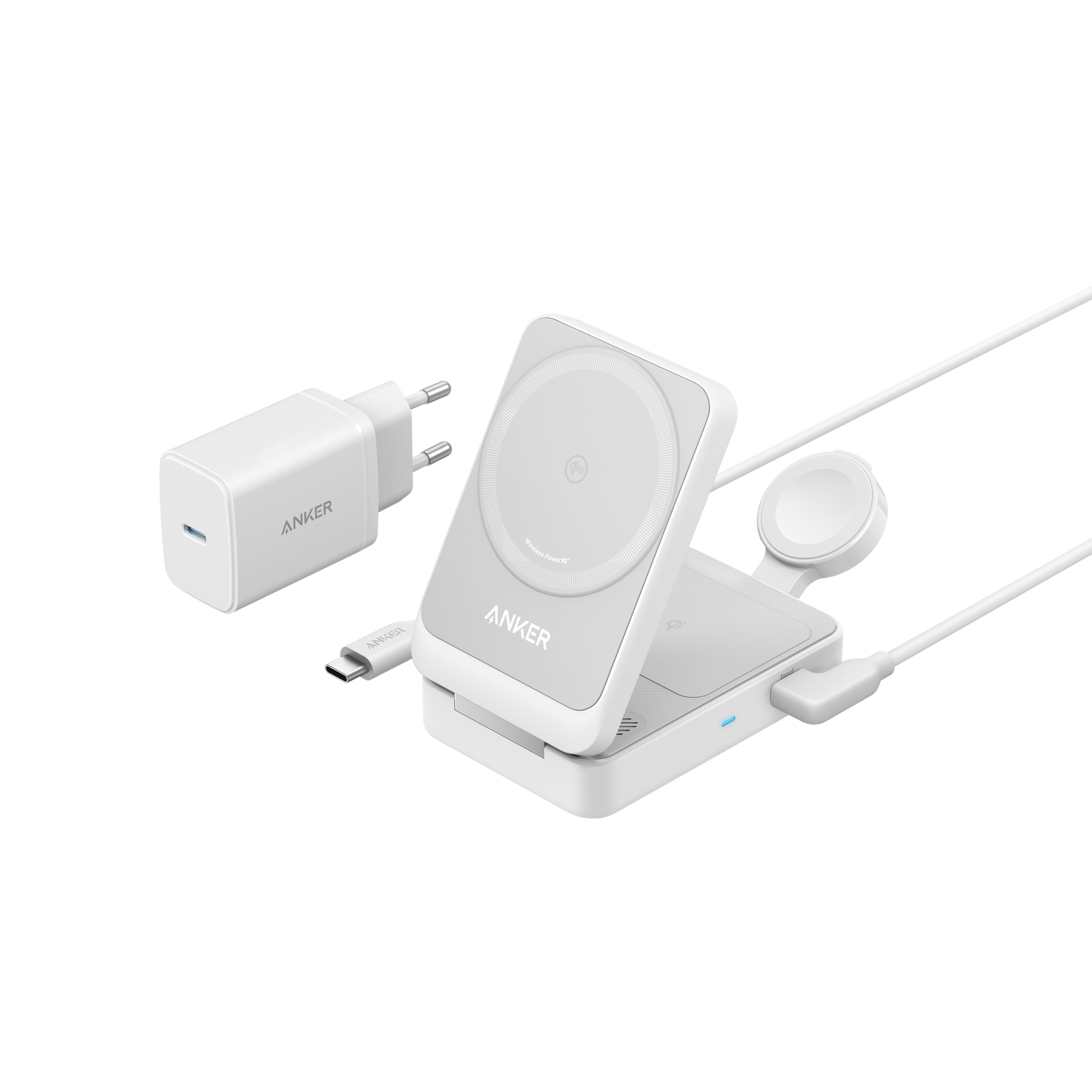 Station de recharge sans fil Anker (pliable, 3-en-1)