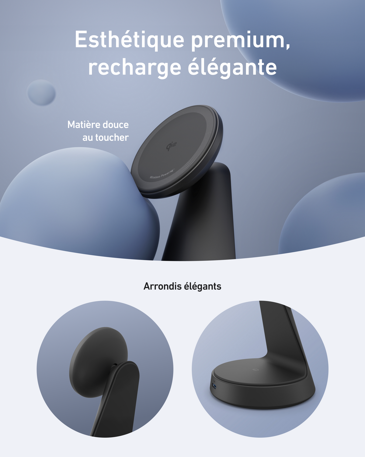 Chargeur sans fil Anker MagGo (2-en-1, dock)