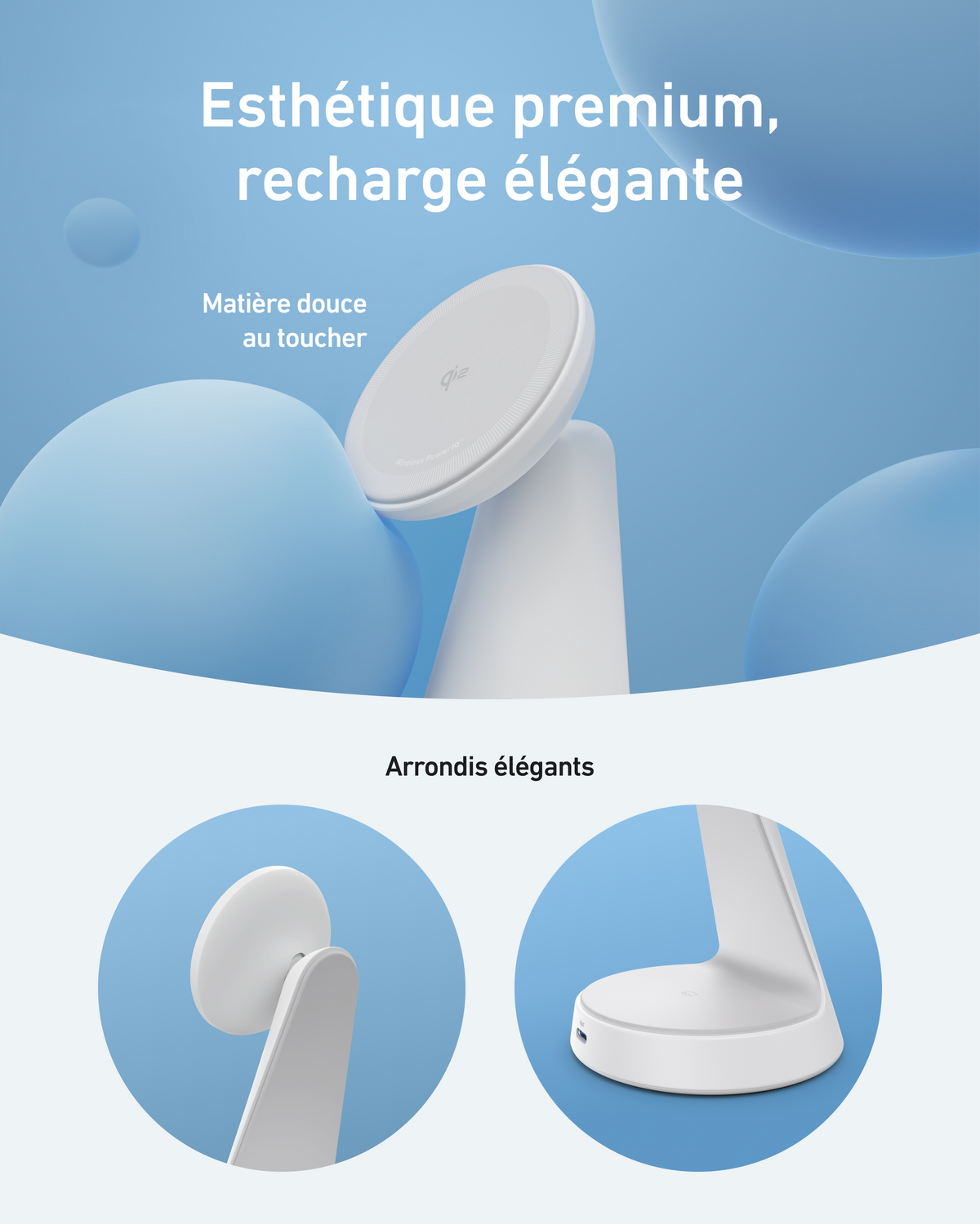 Chargeur sans fil Anker MagGo (2-en-1, dock)