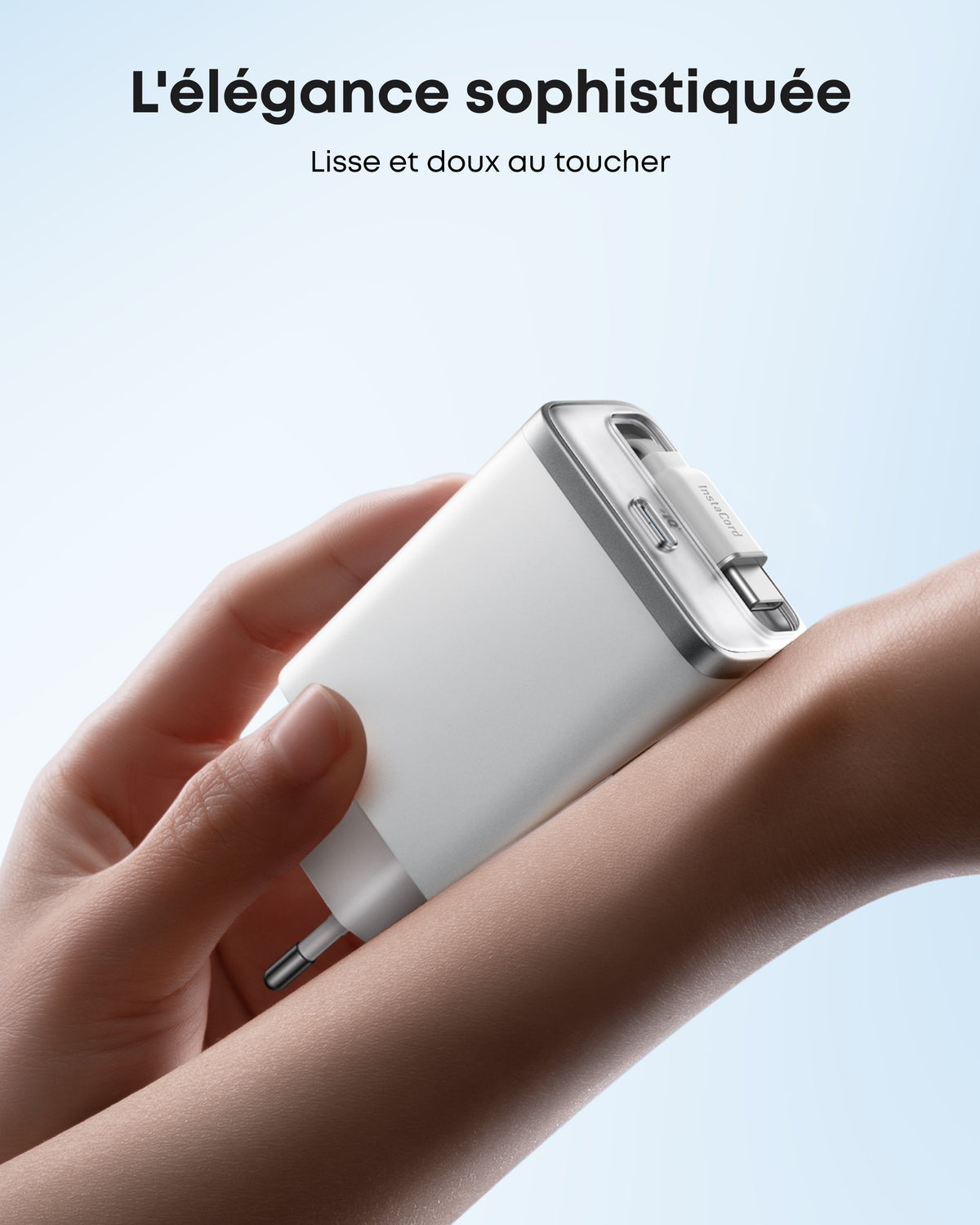 Chargeur Anker Nano (35 W) avec câble USB-C rétractable