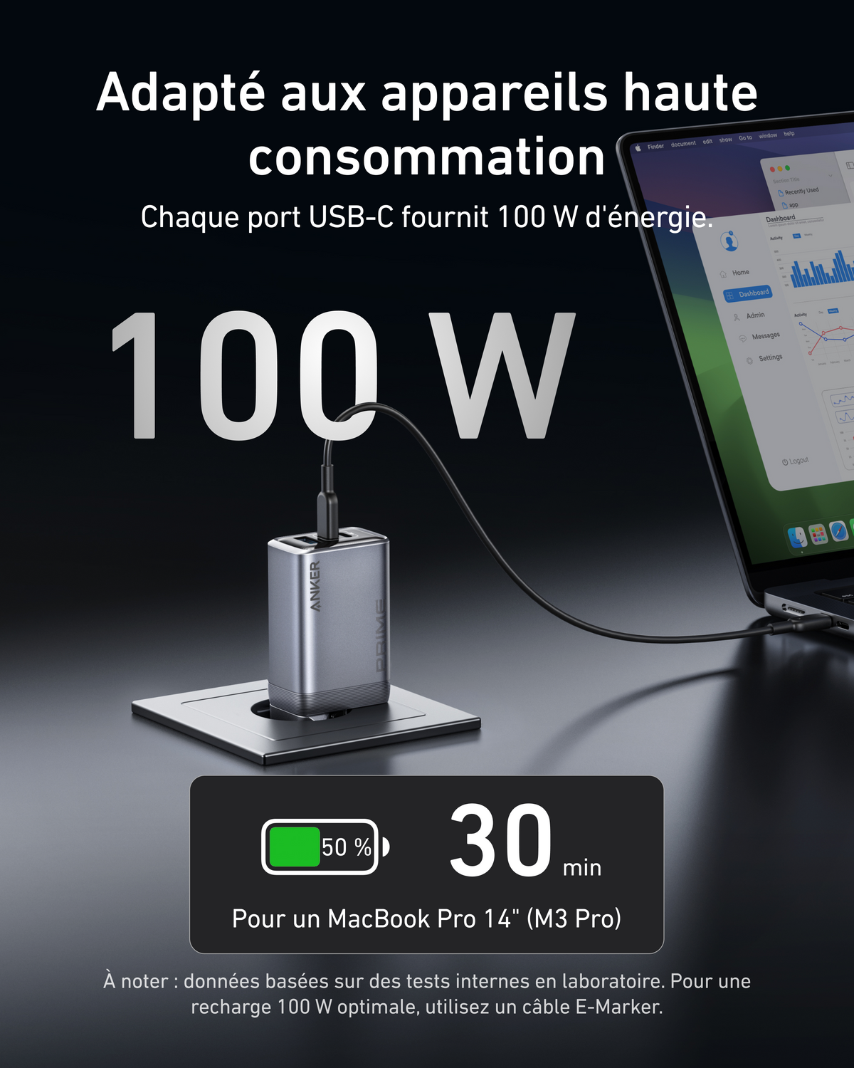Anker MagGo (3-en-1) + Chargeur Prime (100 W, 3 ports, GaN)
