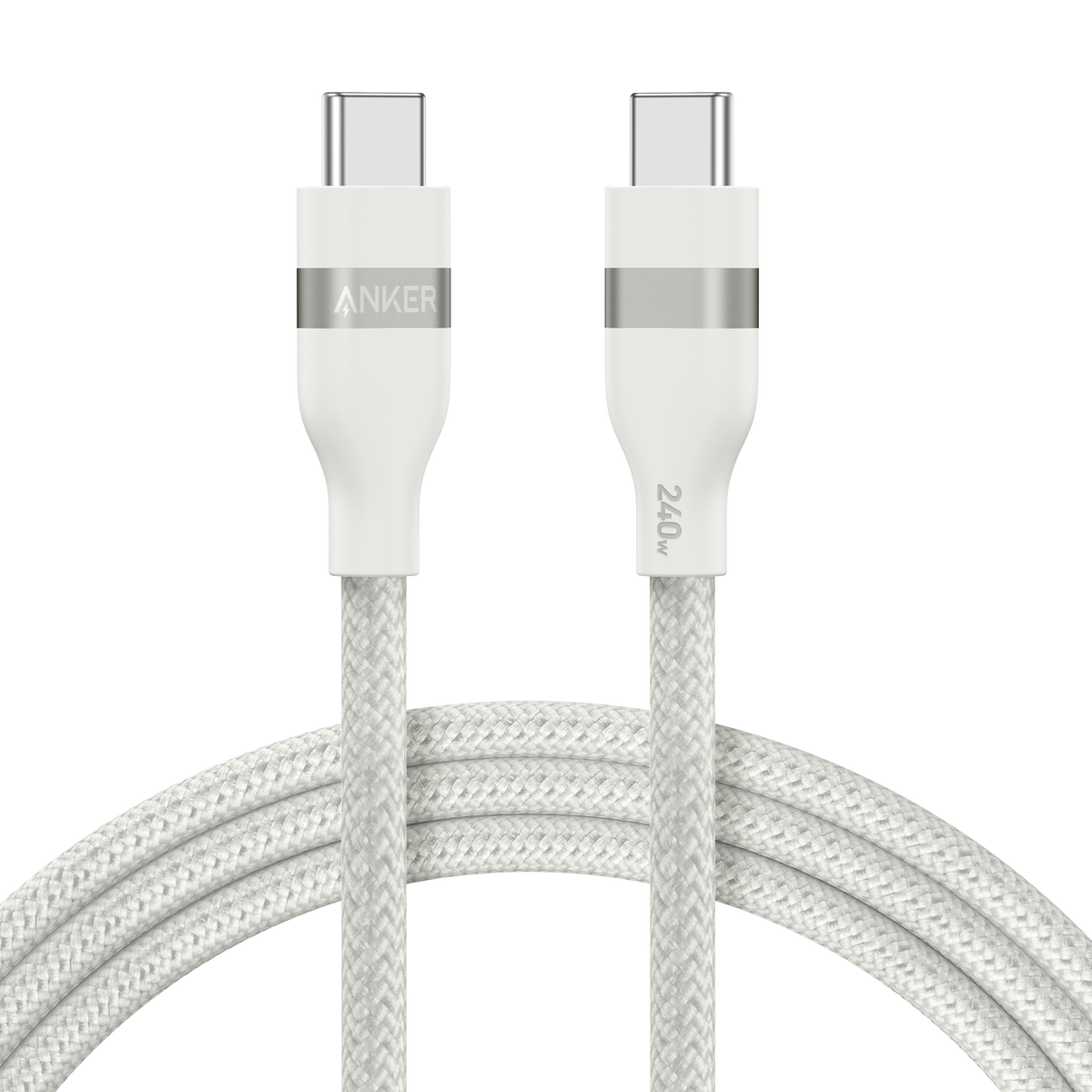 Câble Anker USB-C vers USB-C (180 cm, 240 W, upcyclé et tressé)