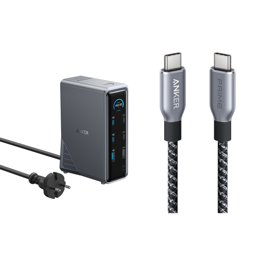 Station de charge Anker Prime (14-en-1) + Câble USB-C vers USB-C