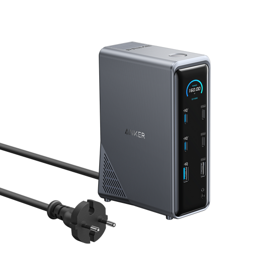 Station de charge Anker Prime (14-en-1, double affichage, 160 W)