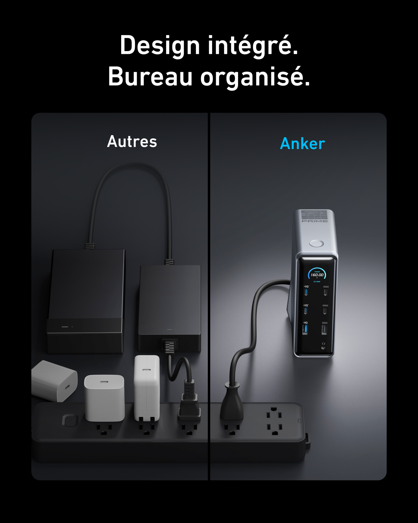 Station de charge Anker Prime (14-en-1) + Câble USB-C vers USB-C