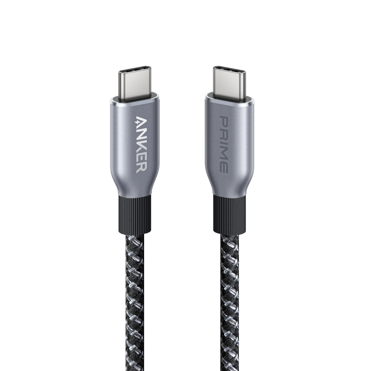 Chargeur Anker (140 W, 4 ports, PD 3.1) avec câble USB-C + Câble USB-C vers USB-C Anker Prime (240 W, design tressé et recyclé)