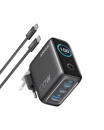 Anker Chargeur Bloc USB-C 100 W Max 3 Ports