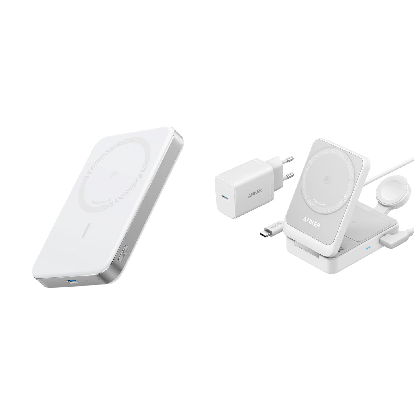 Station de recharge sans fil Anker (3-en-1)+ PowerBank MagGo (10 000 mAh)