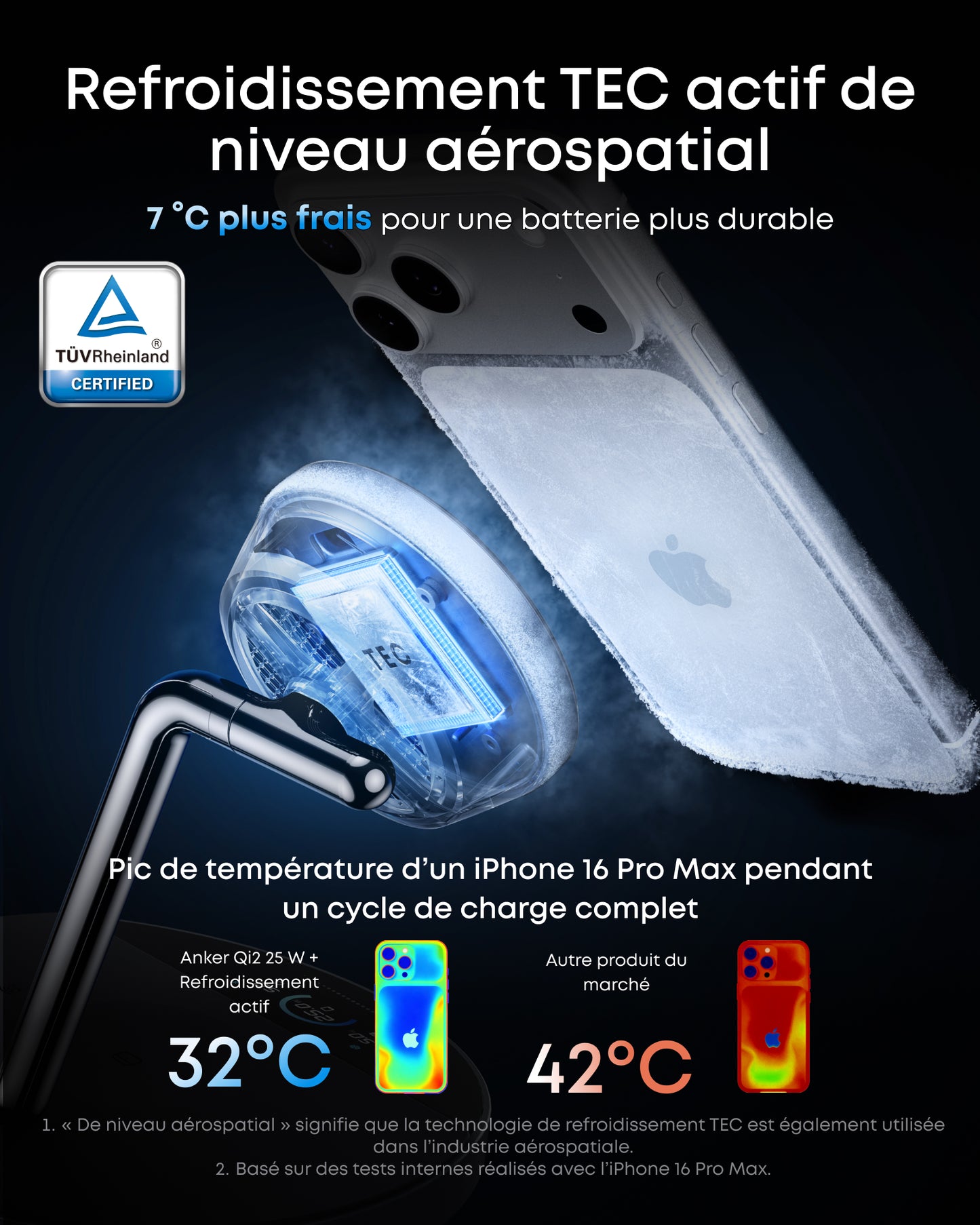 Station de charge sans fil Qi2 Anker Prime (3-en-1)