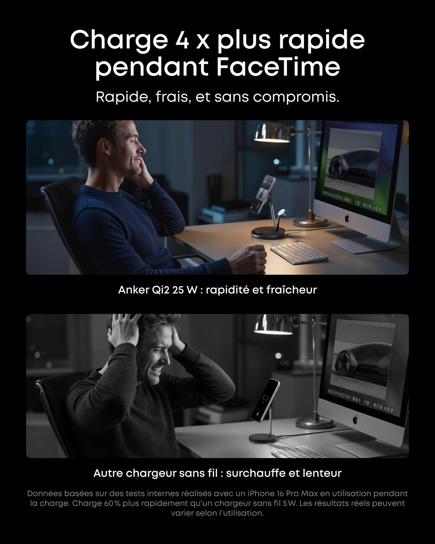 Station de charge sans fil Qi2 Anker Prime (3-en-1)