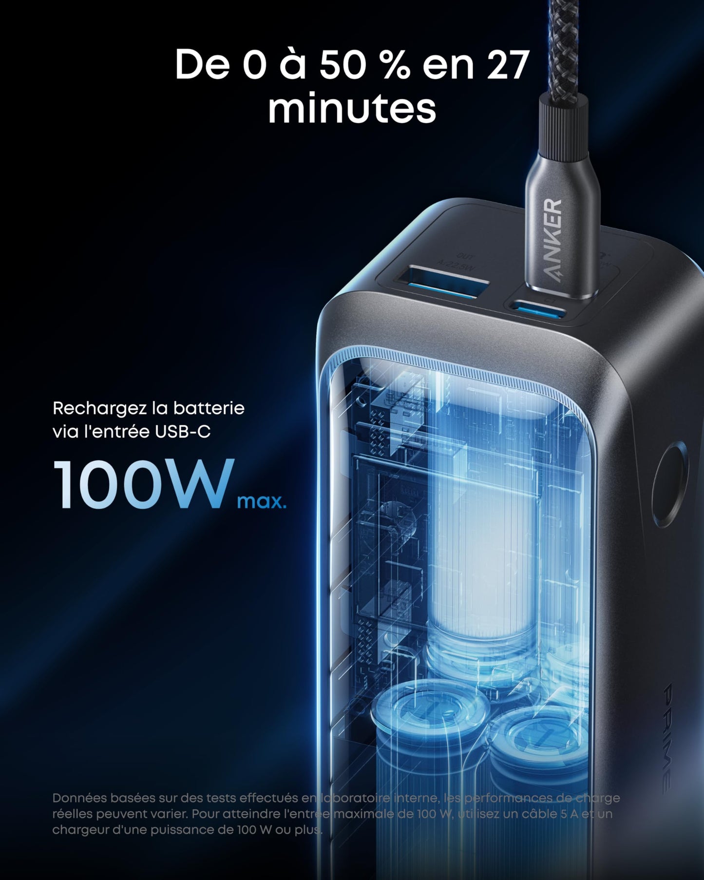 Batterie externe Anker Prime (20K, 220 W) + Base de charge Anker Prime (150 W, 3 ports)