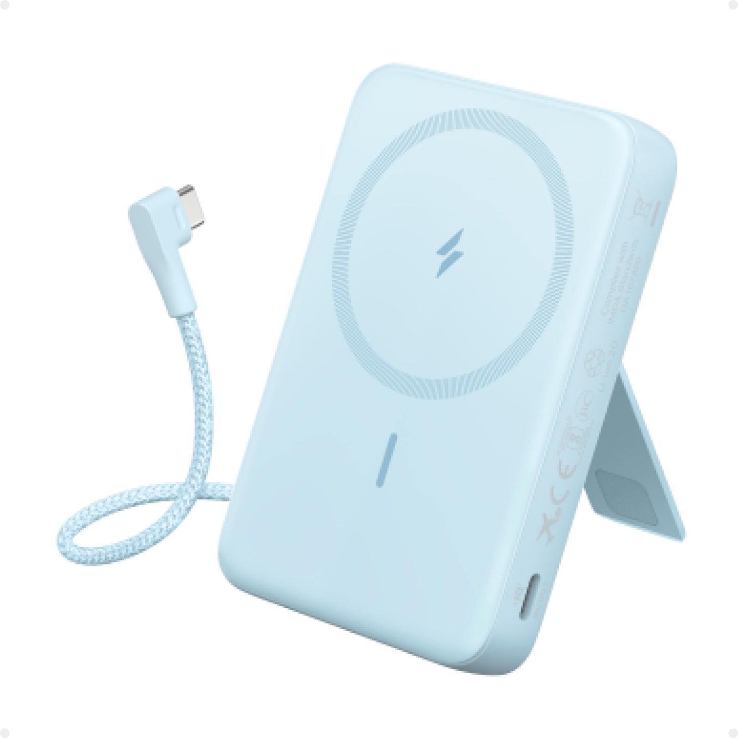 PowerBank Anker Zolo (10K, magnétique, câble USB-C intégré)