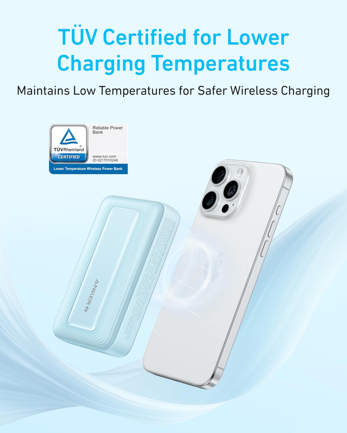 Batterie Externe Anker Zolo (10K, 30 W, magnétique)