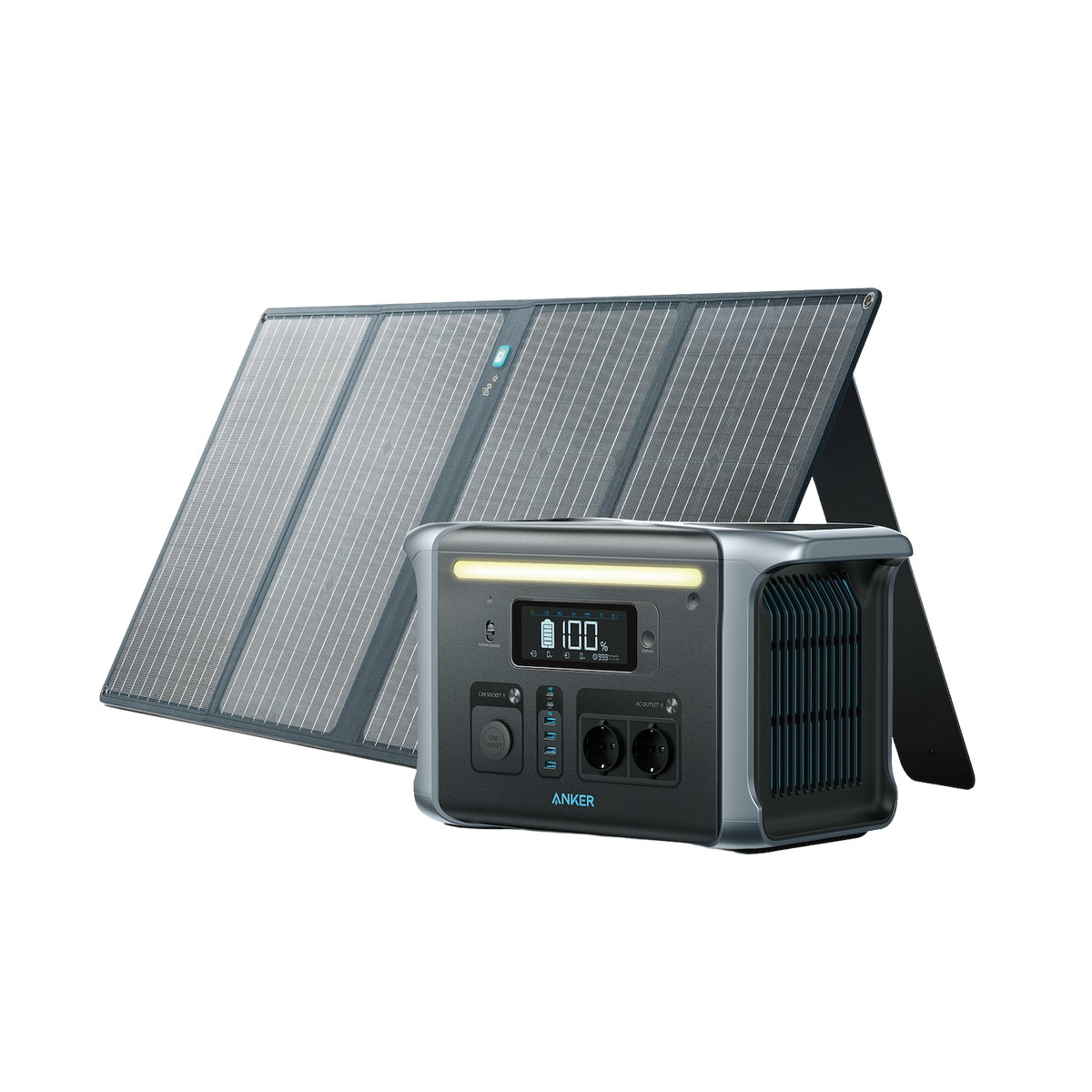 Anker SOLIX F1200 générateur solaire + 1 × 100 W panneau solaire