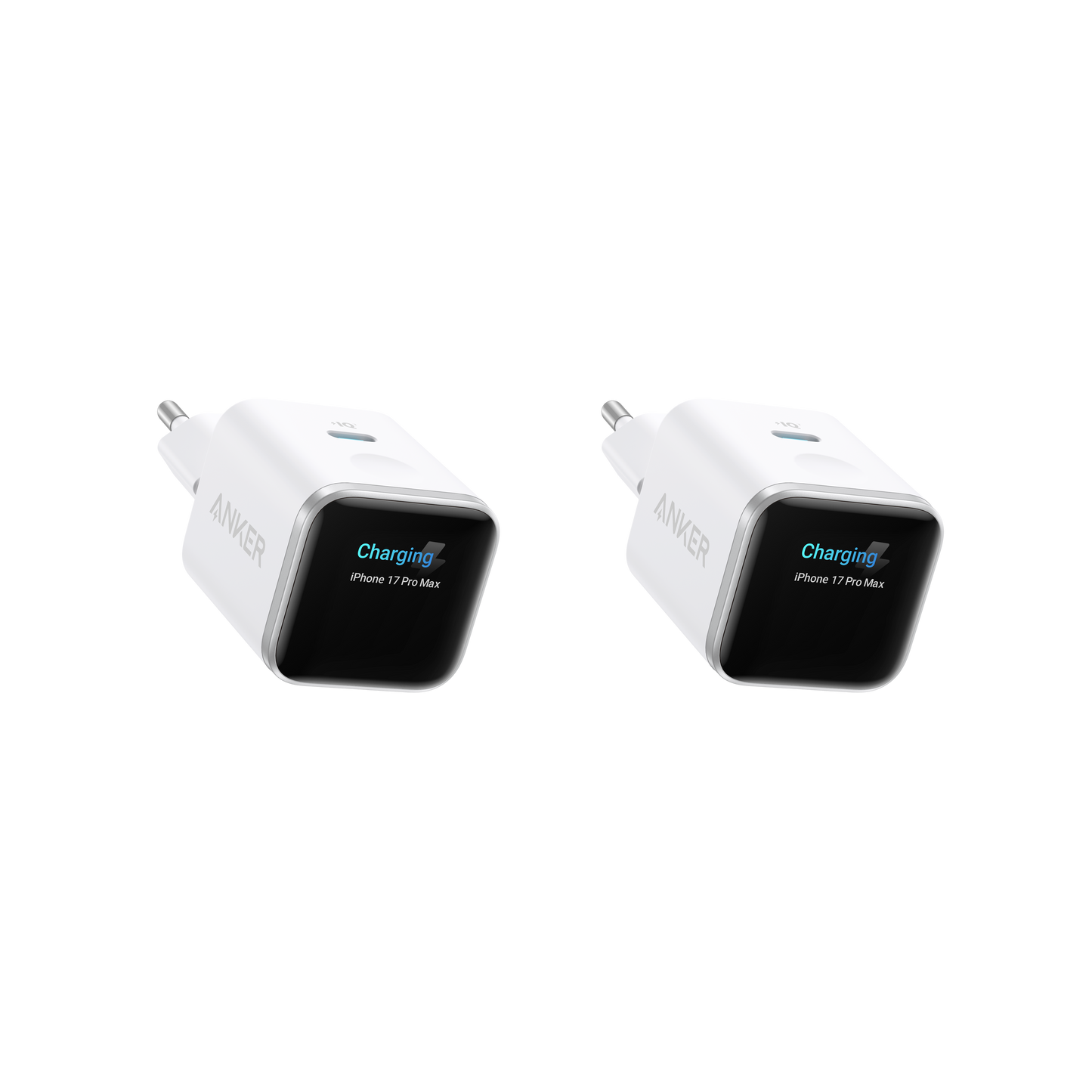 Chargeur Anker Nano (45 W, écran intelligent) | Lot de 2