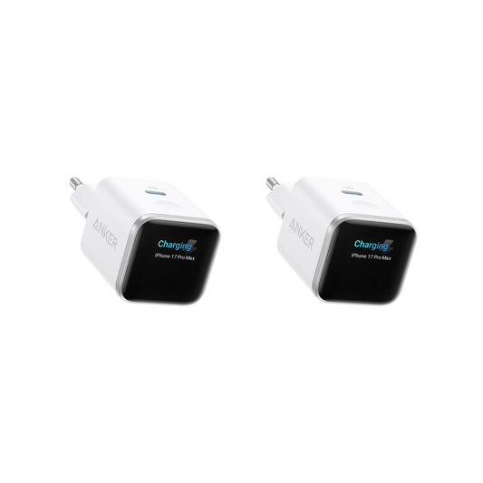 Chargeur Anker Nano (45 W, écran intelligent) | Lot de 2