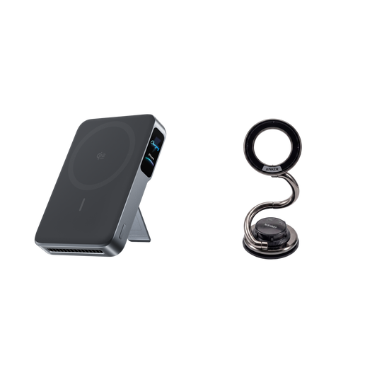 Anker MagGo Batterie externe 2 Pro + Support magnétique en métal à bras extra-long