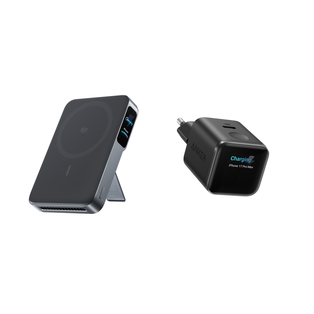 Anker MagGo Batterie externe 2 Pro + Chargeur Anker Nano (45 W, écran intelligent)