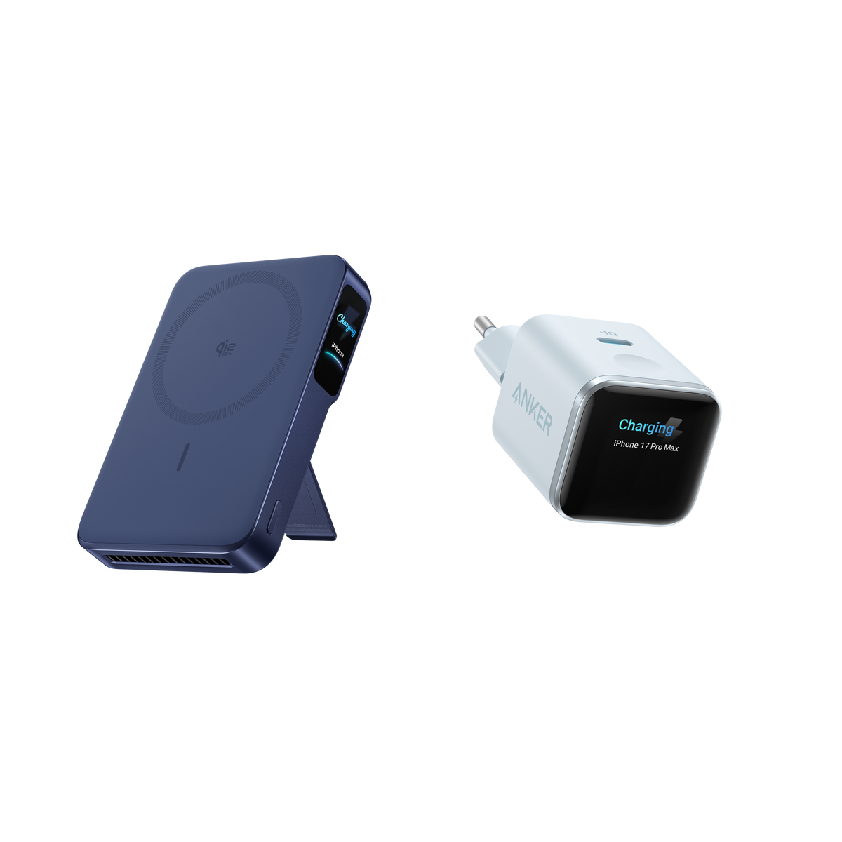 Anker MagGo Batterie externe 2 Pro + Chargeur Anker Nano (45 W, écran intelligent)
