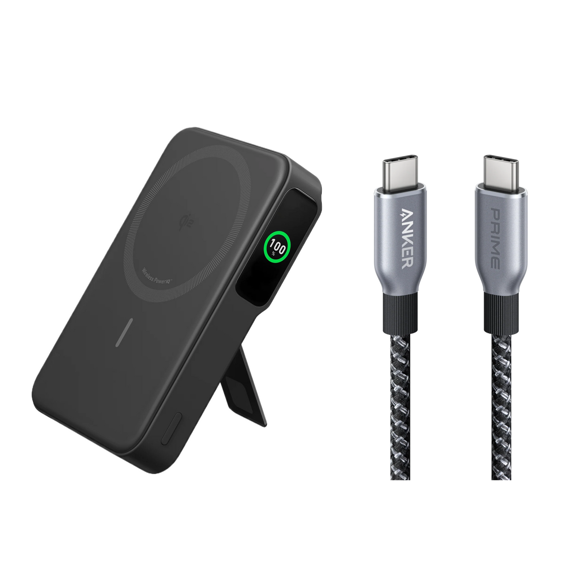 Anker PowerBank MagGo (10K) + Câble USB-C vers USB-C Anker Prime