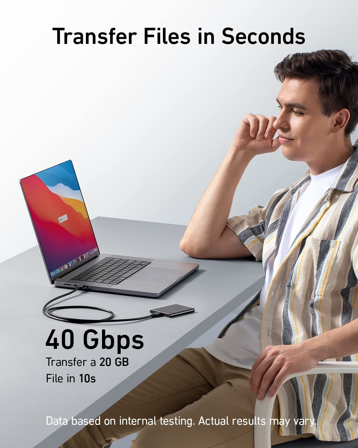 câble USB-C vers USB-C Anker 515 (USB4, 1 m)