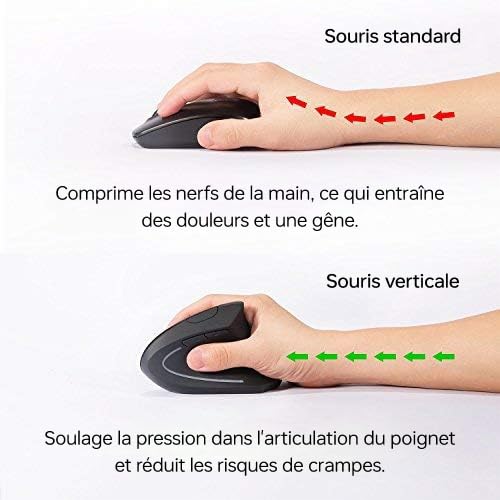Anker 2.4G Wireless Vertical Ergonomic Optical Mouse