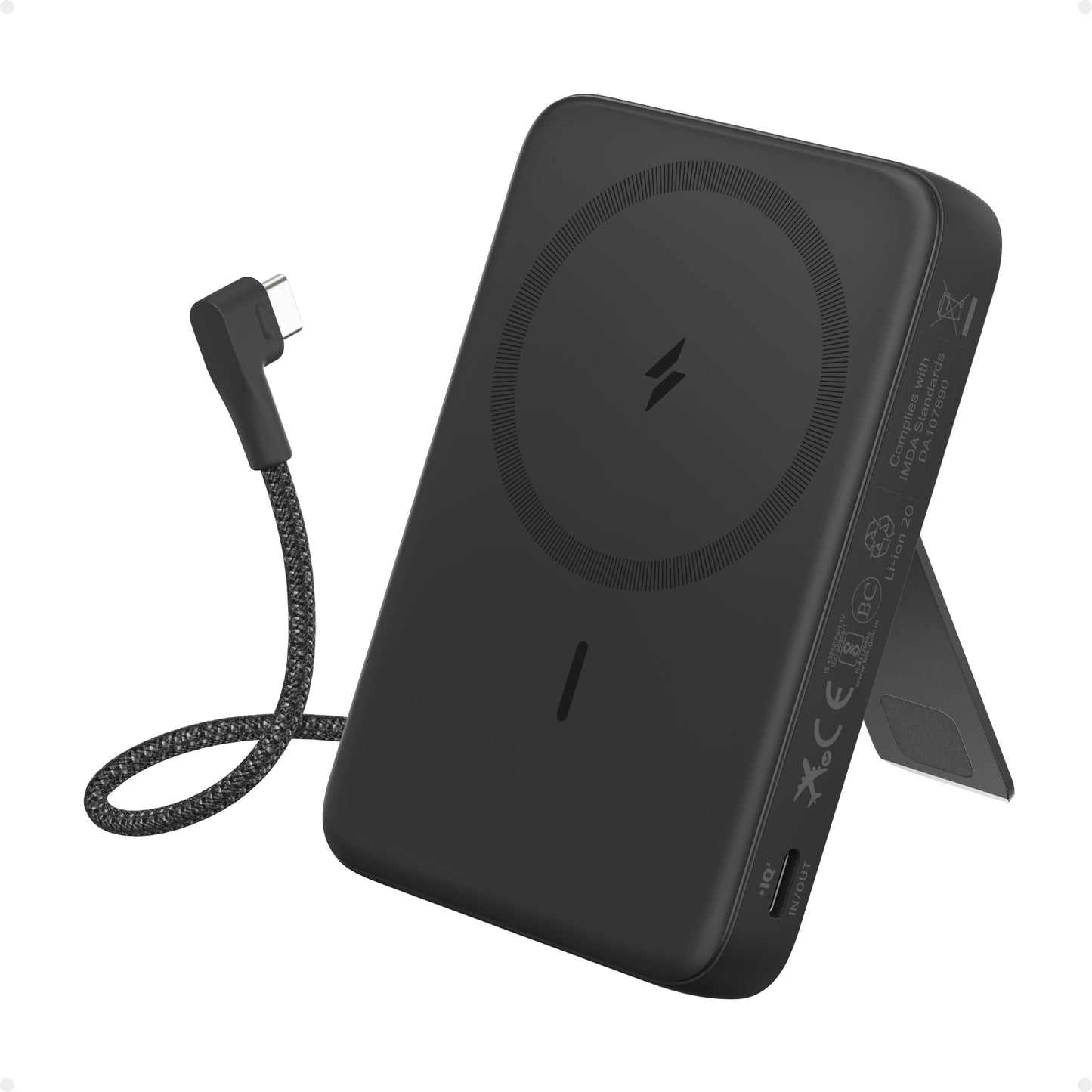 PowerBank Anker Zolo (10K, magnétique, câble USB-C intégré)